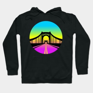 Pittsburgh bridge gradient Hoodie